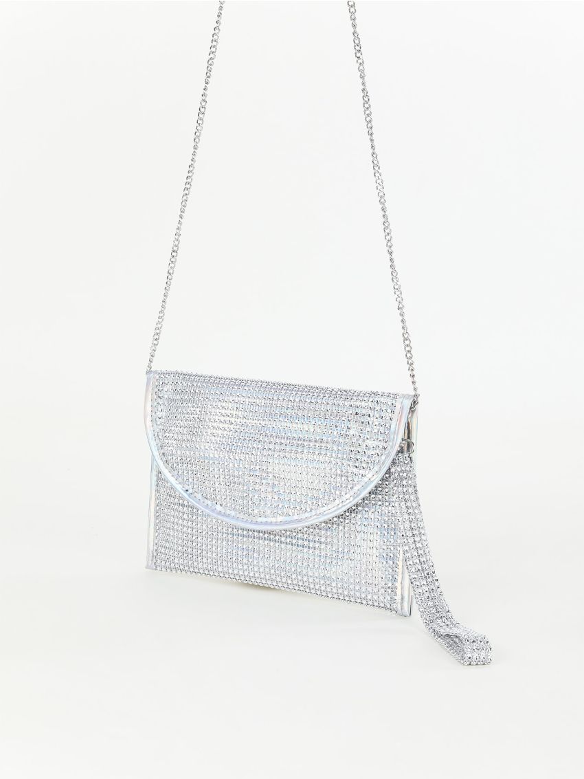 Small Envelope Bag Rhinestone Decor