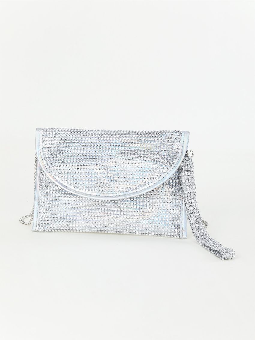 Small Envelope Bag Rhinestone Decor