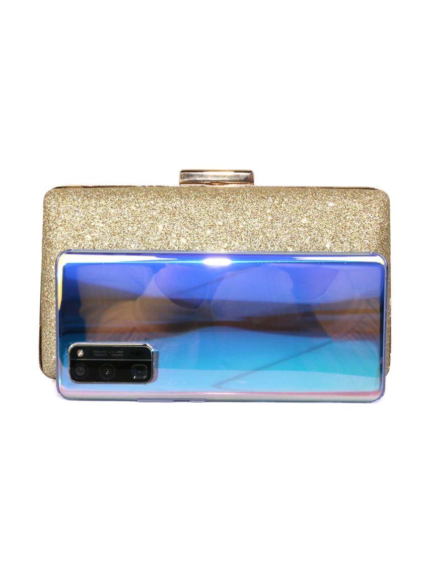 Mini Glitter Chain Evening Bag, Perfect Bride Purse For Wedding, Prom & Party Events