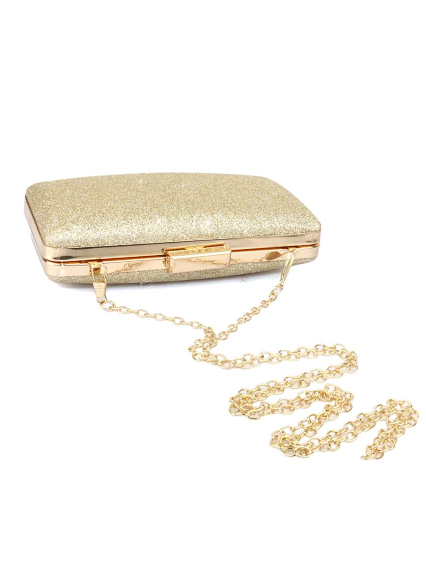 Mini Glitter Chain Evening Bag, Perfect Bride Purse For Wedding, Prom & Party Events