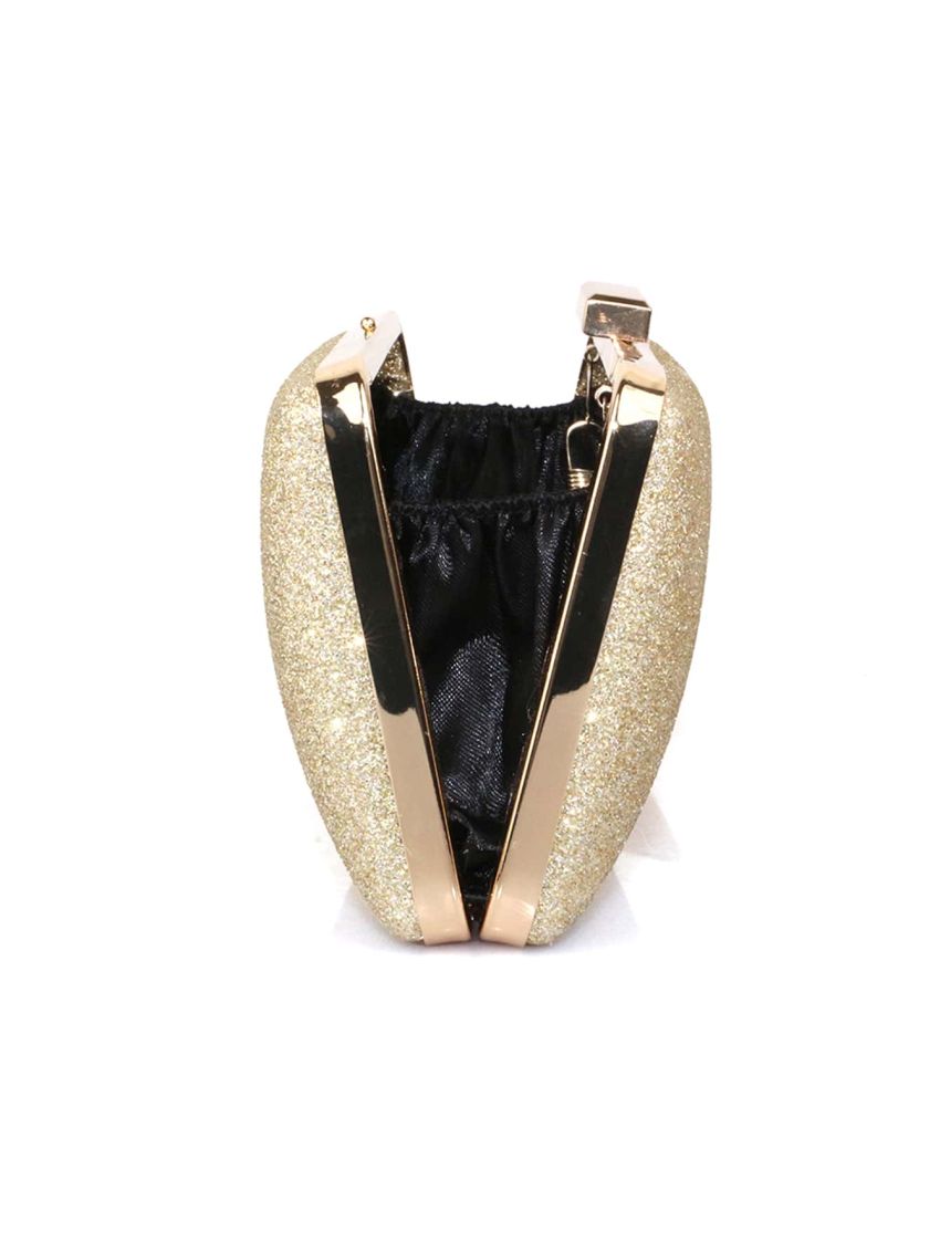 Mini Glitter Chain Evening Bag, Perfect Bride Purse For Wedding, Prom & Party Events