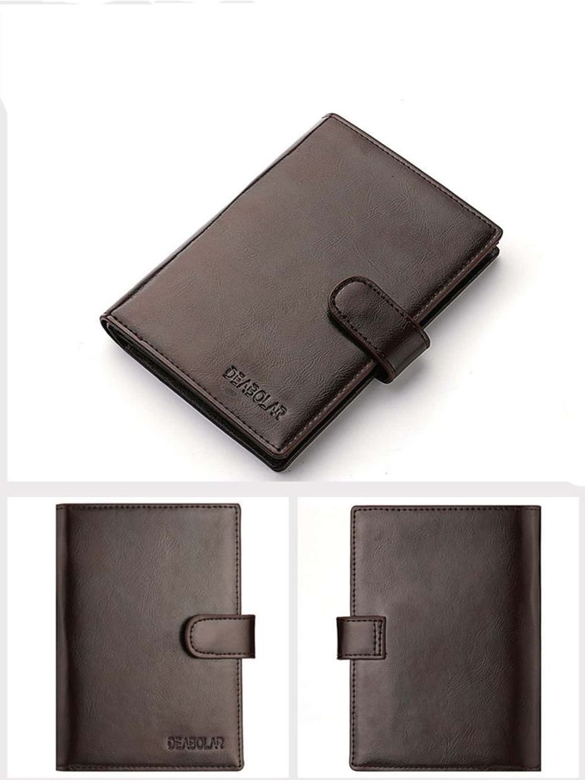 Short Men Wallet Casual Male Purses Zipper Card Bag Hasp Coin Bag Small Passport Cover Men's Purse
