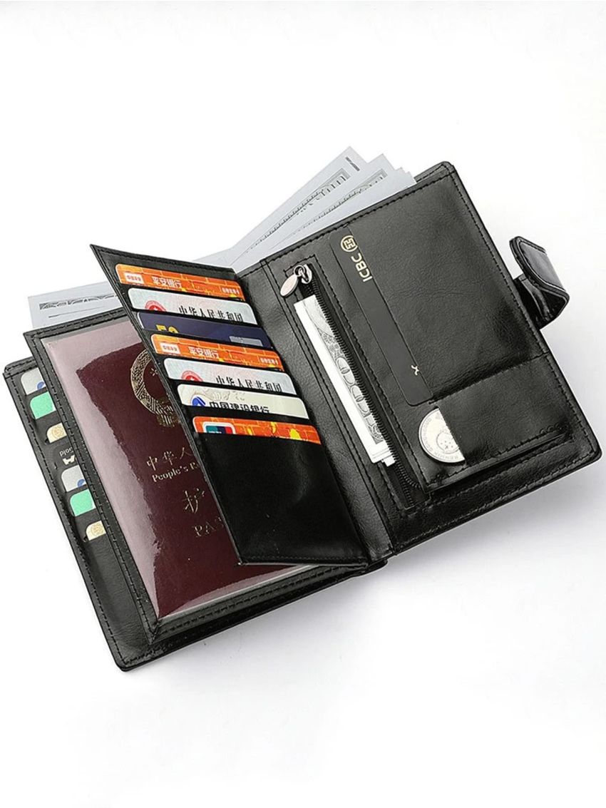 Short Men Wallet Casual Male Purses Zipper Card Bag Hasp Coin Bag Small Passport Cover Men's Purse