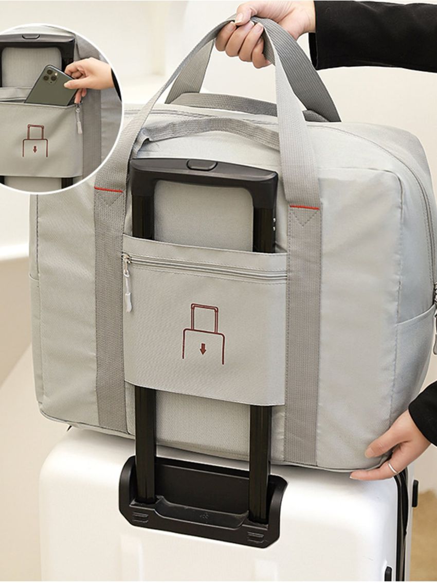 Foldable Travel Bag Unisex Waterproof Oxford Fabric Luggage Storage Suitcase Match Large Capacity