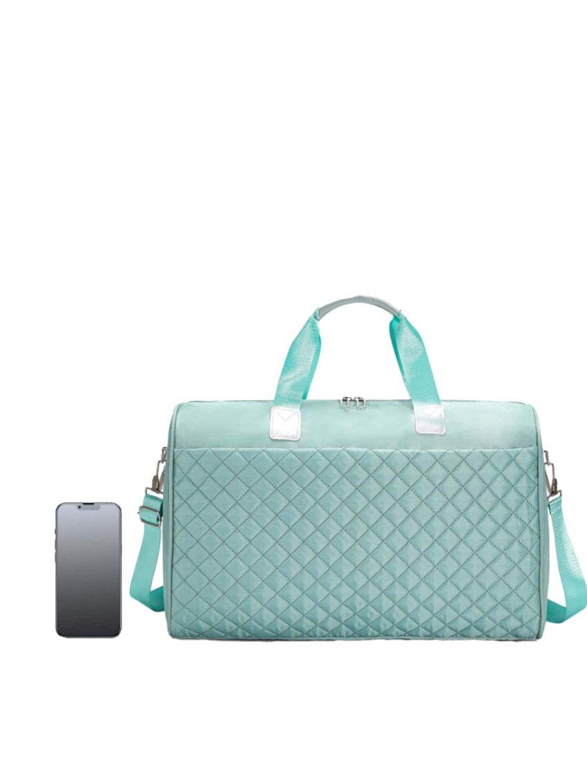 Quilted Travel Bag Double Handle For Weekend Travel