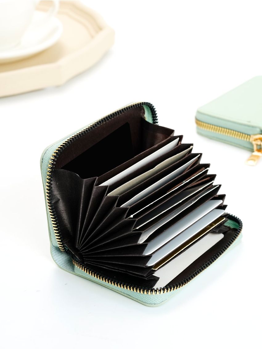 Holder Wallet Bank/ID/Credit Card Holder PU Leather Protects Case Coin Purse