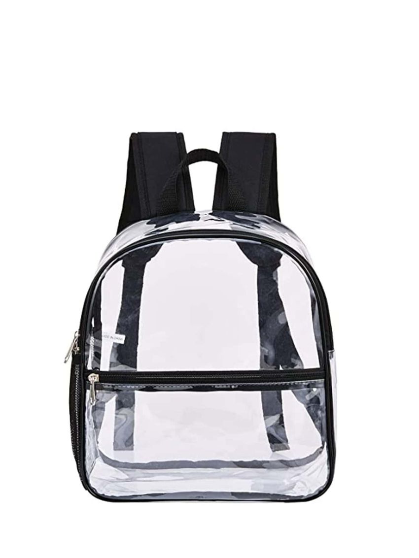 Clear Unisex Fashion Backpack With Adjustable Strap