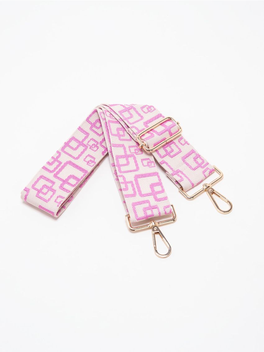 Geometric Pattern Shoulder Bag Strap Adjustable-strap