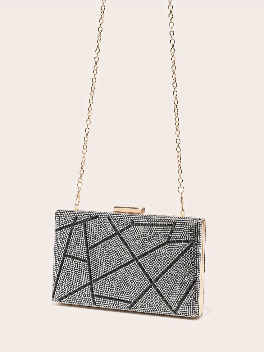 Mini Rhinestone Decor Box Bag for Party