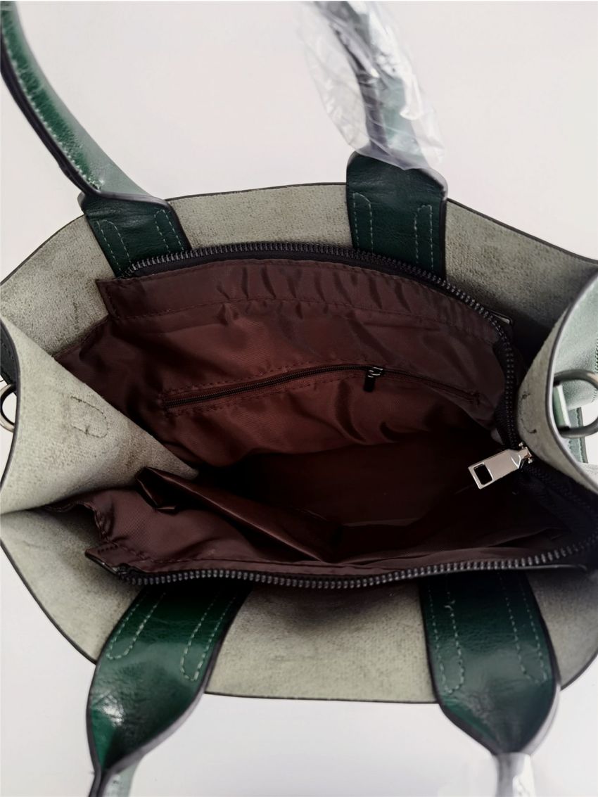 Ladies PU Retro Handbag Casual Large Messenger Bag