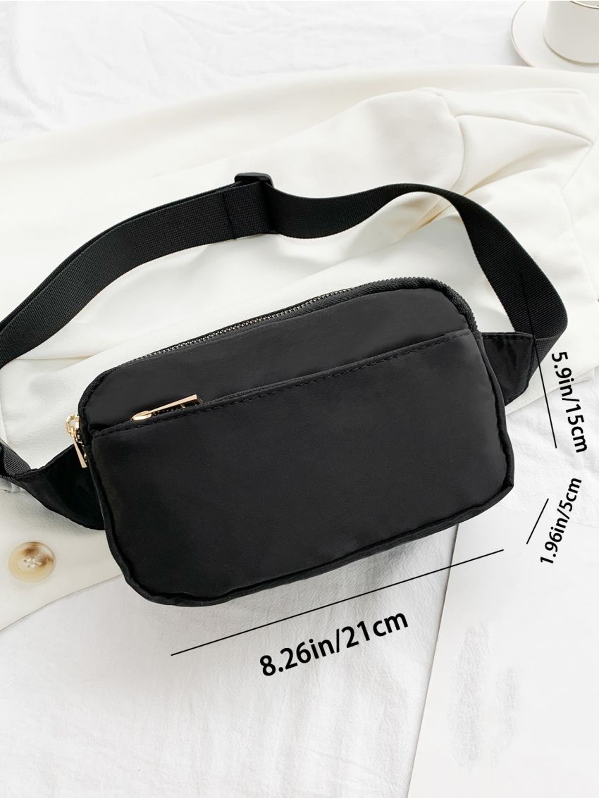 Small Fanny Pack Minimalist With Random Zipper Direction