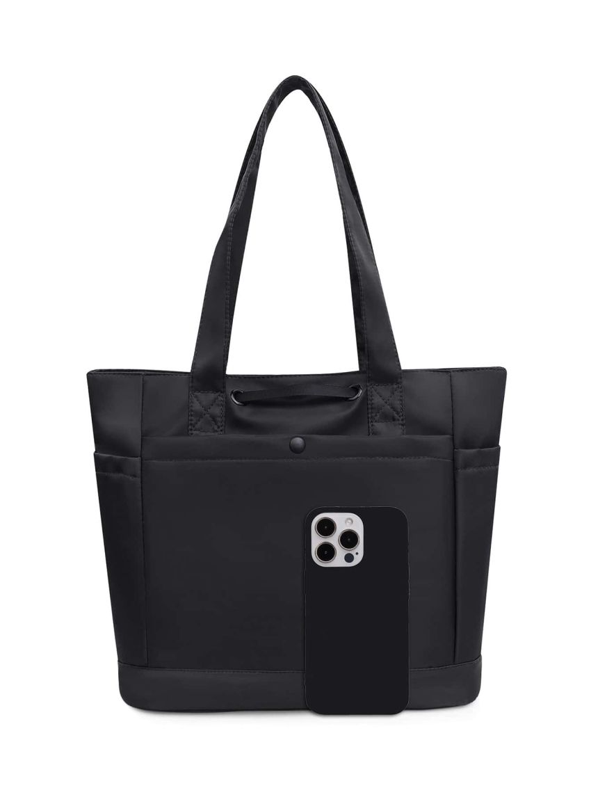 Large Shopper Bag Nylon Waterproof Minimalist
