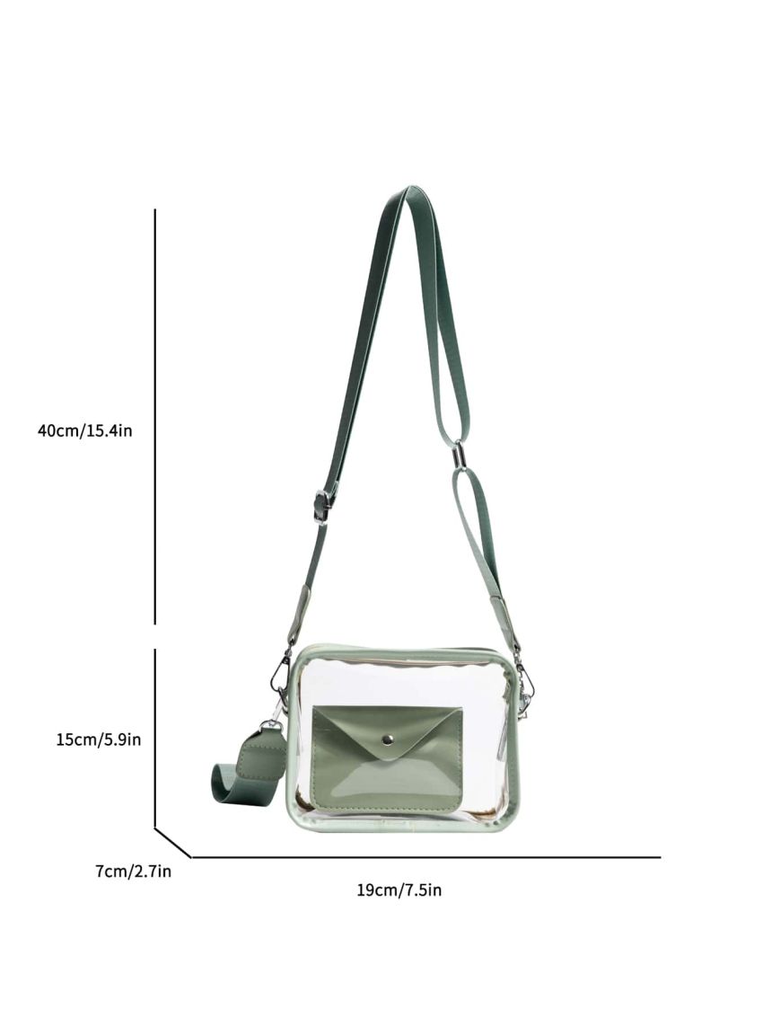 Mini Clear Square Bag With Coin Purse