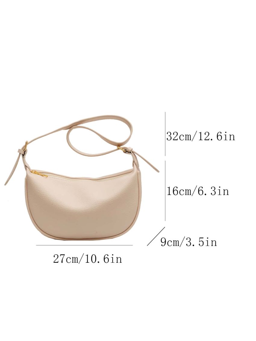 Minimalist Zipper Hobo Bag for Women