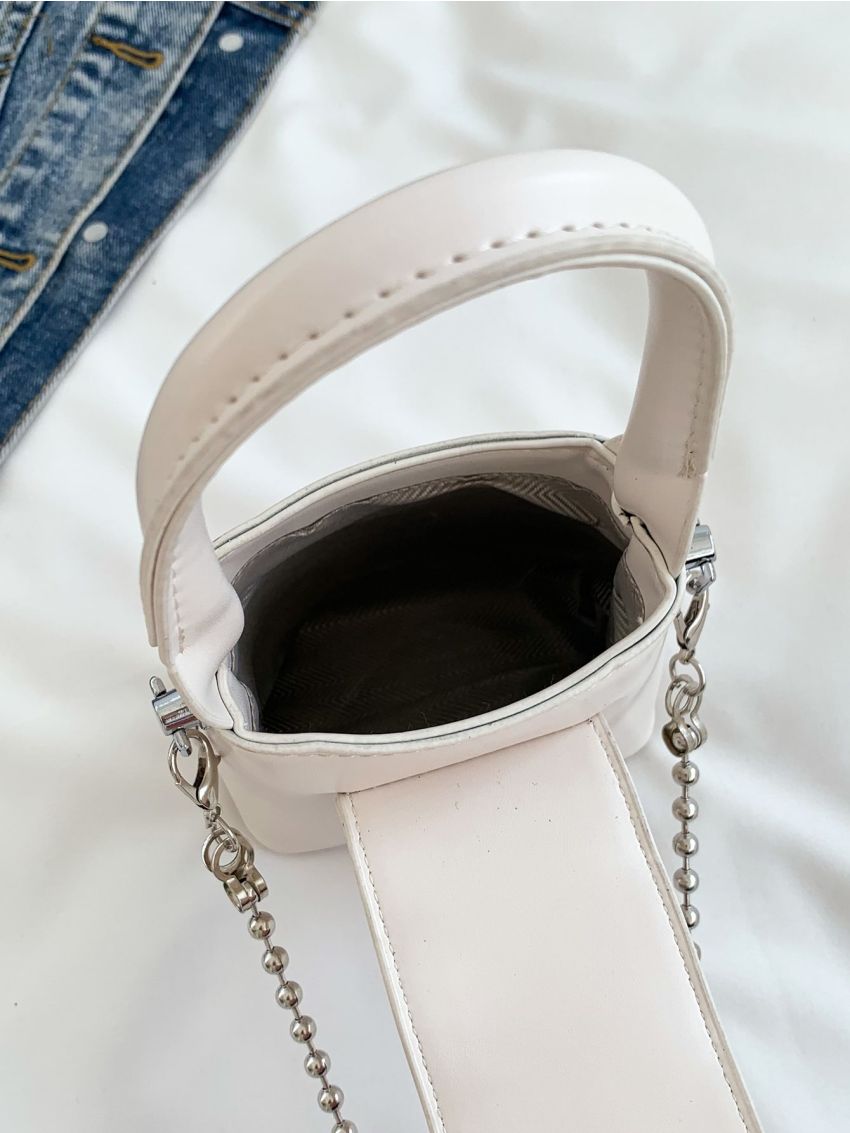 Mini Rhinestone & Bow Decor Square Bag for Women