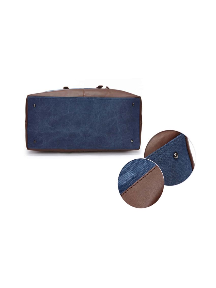 MARKROYAL Large-capacity Travel Bag Handbag Luggage Bag Fitness Photography Bag Canvas Bag Men And Women Shoulder Bag Blue