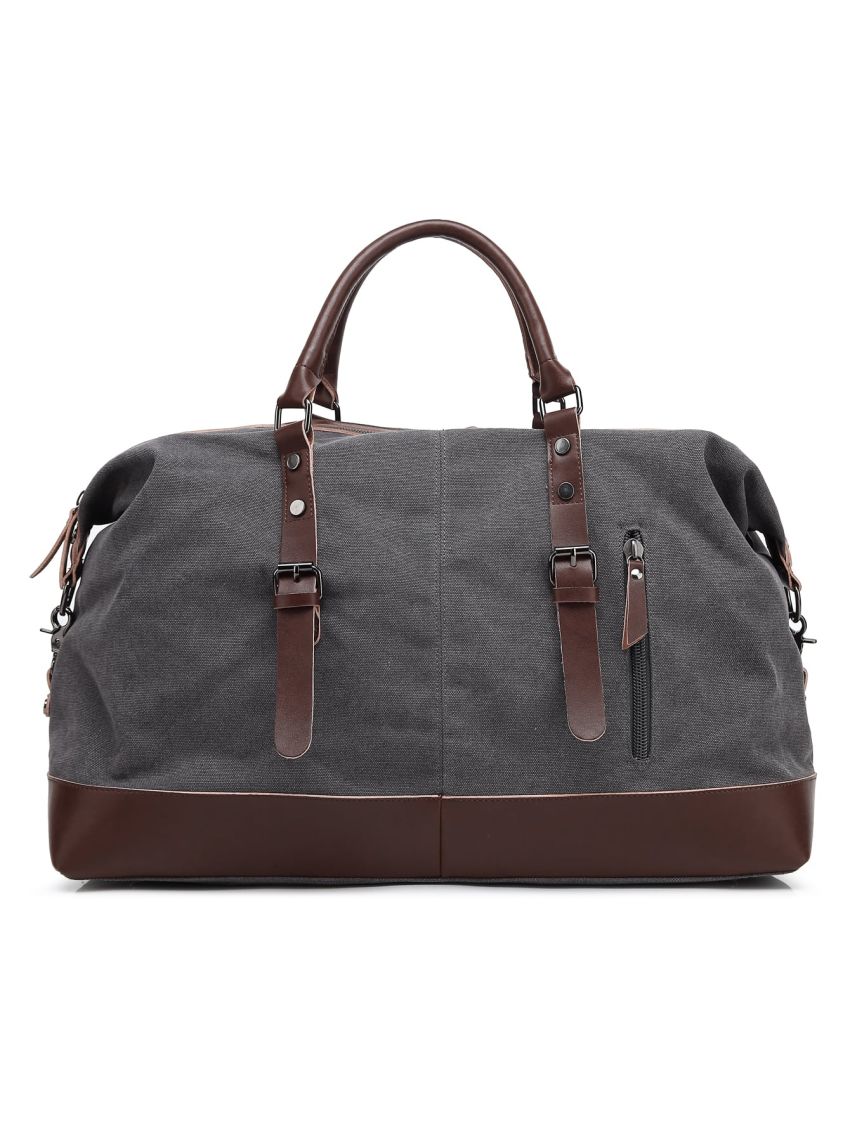 MARKROYAL Large-capacity Travel Bag Handbag Luggage Bag Fitness Photography Bag Canvas Bag Men And Women Shoulder Bag Gray