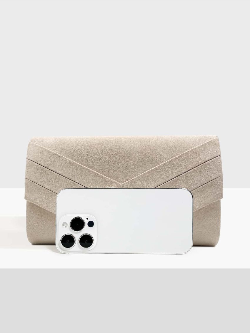 Chevron Pattern Envelope Bag Flannelette Elegant For Daily Life