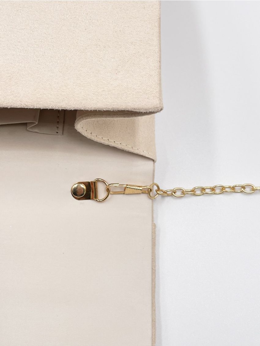 Chevron Pattern Envelope Bag Flannelette Elegant For Daily Life