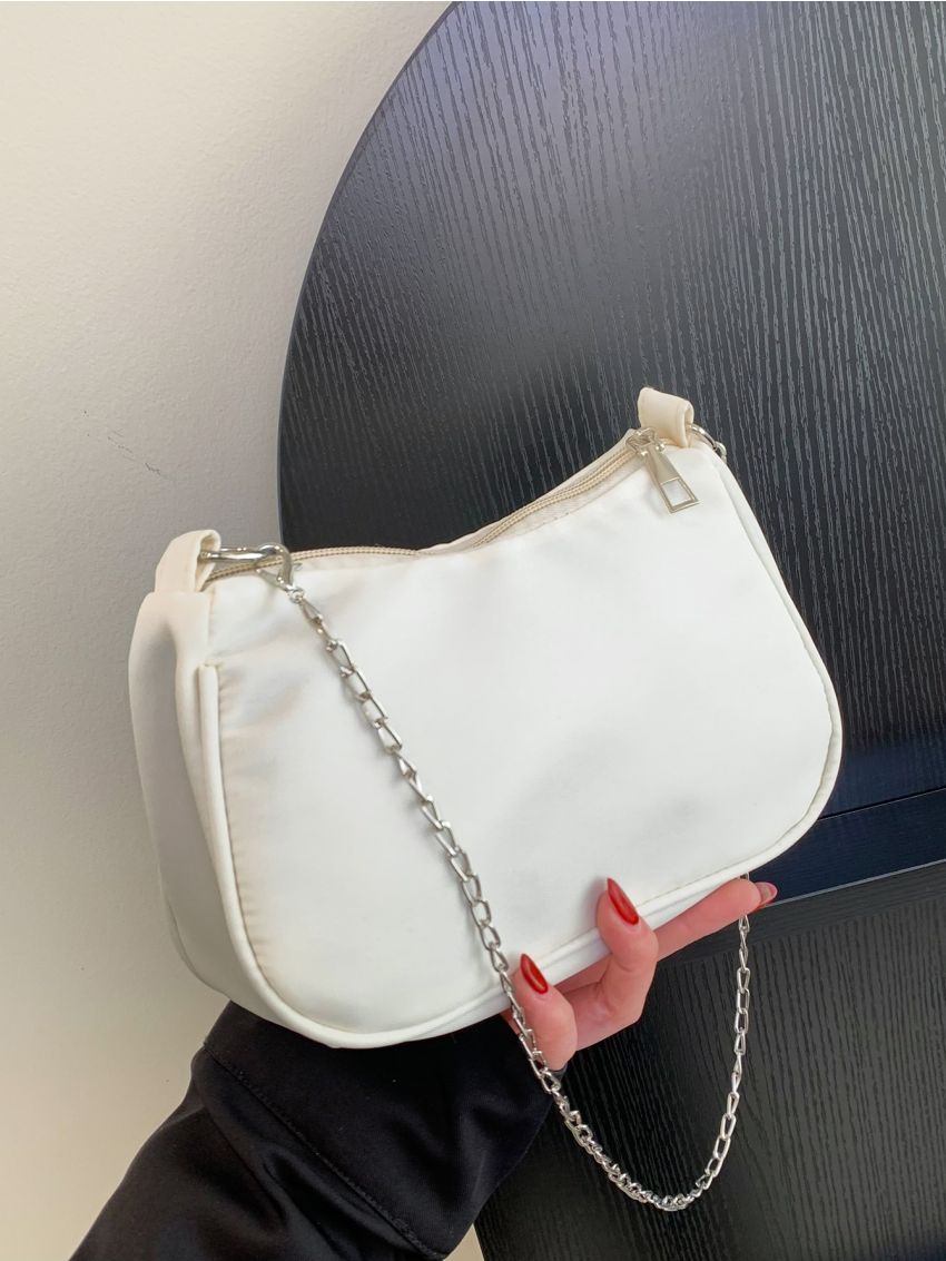 Chain Crossbody Bag PU Minimalist For Daily Life