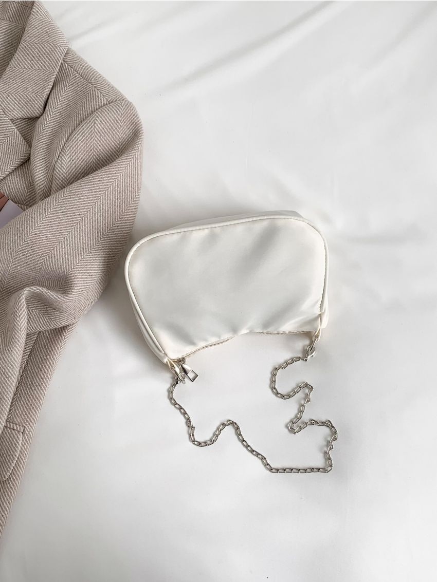 Chain Crossbody Bag PU Minimalist For Daily Life