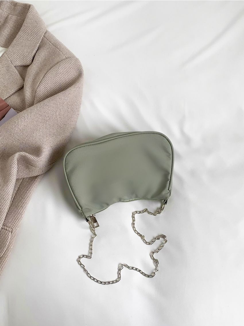 Chain Crossbody Bag PU Minimalist For Daily Life