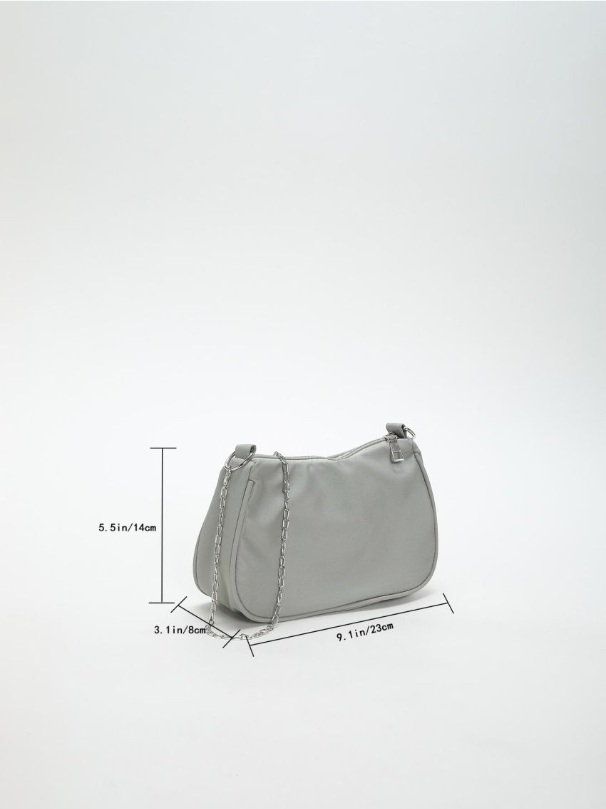 Chain Crossbody Bag PU Minimalist For Daily Life