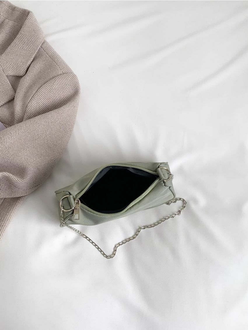 Chain Crossbody Bag PU Minimalist For Daily Life