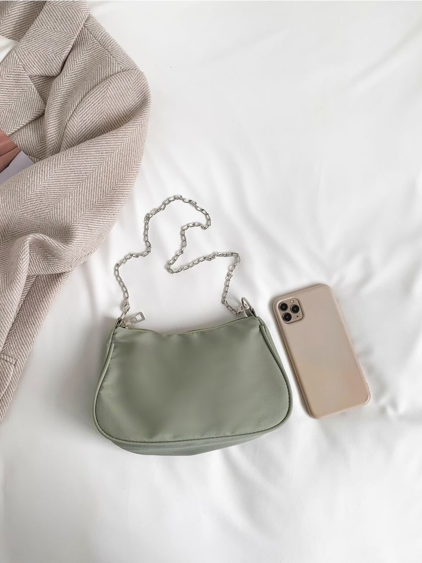 Chain Crossbody Bag PU Minimalist For Daily Life