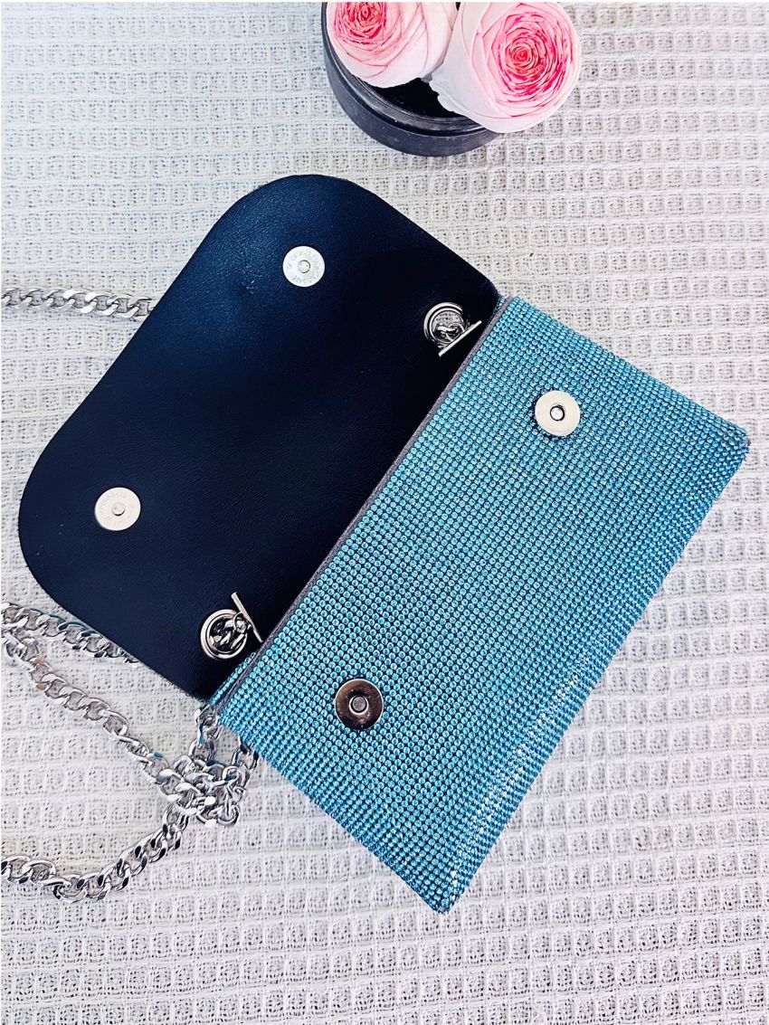 Mini Envelope Bag Rhinestone Decor Glamorous For Party