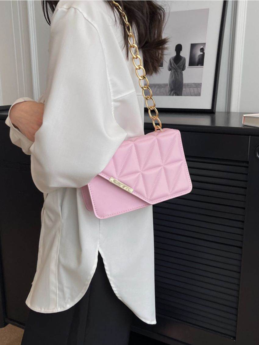 Mini Metal Detail Flap Square Bag Fashion