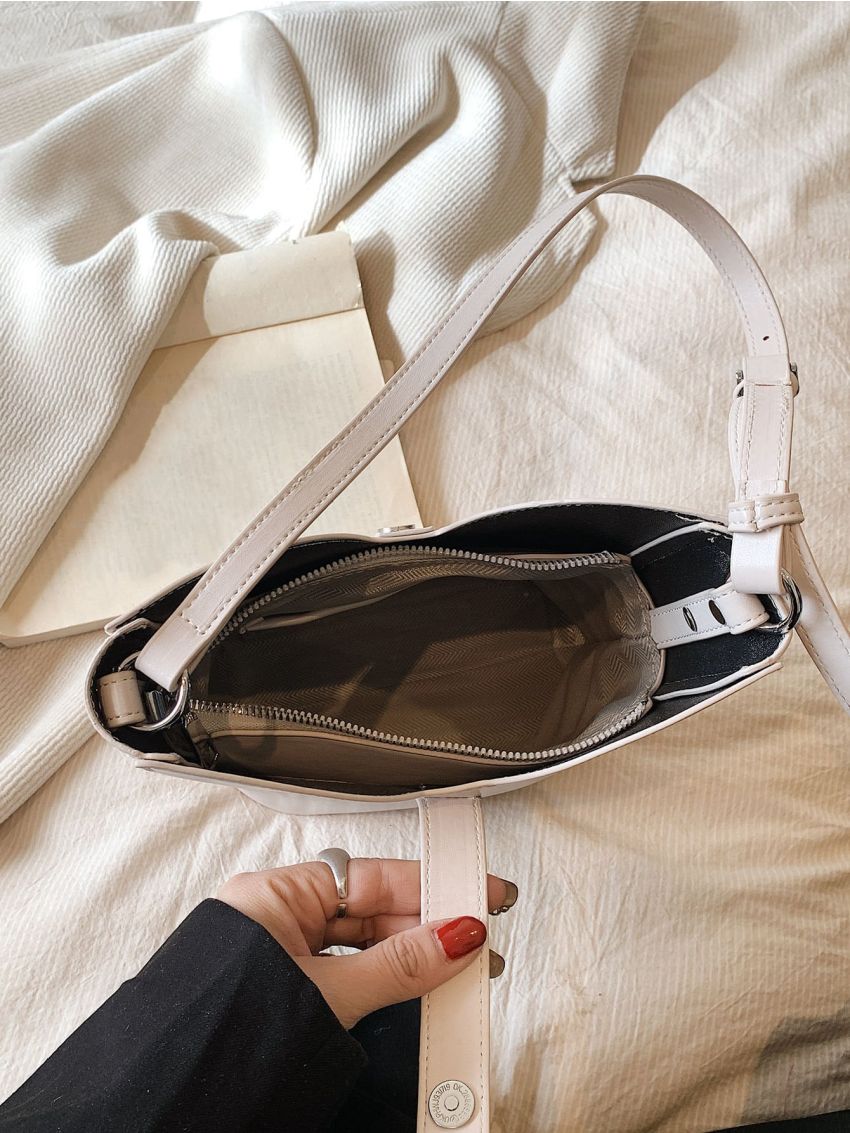 Small Hobo Bag PU Minimalist