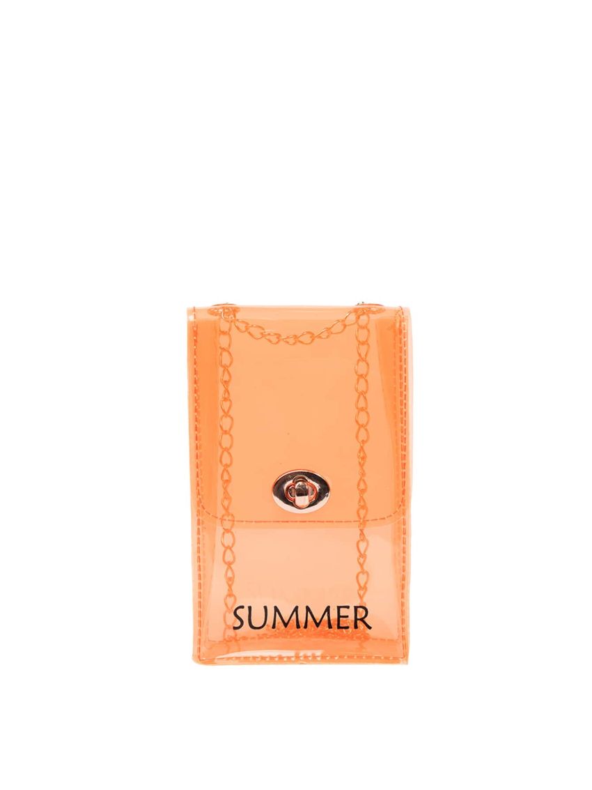 Mini Square Bag Letter Pattern Chain Strap Turn Lock For Summer