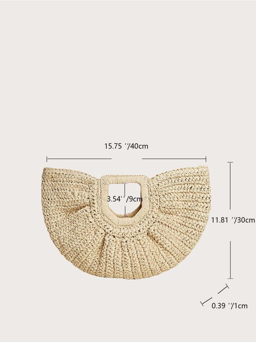 Minimalist Straw Bag