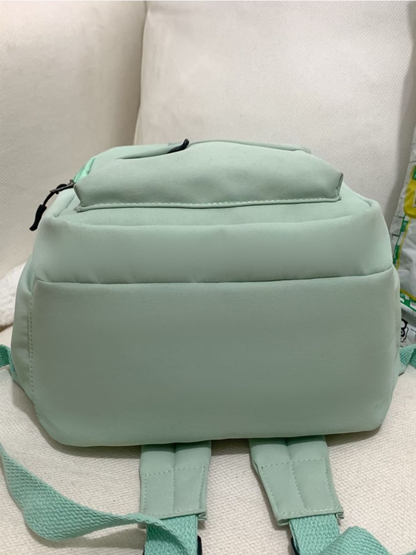 Small Classic Backpack Letter Patch With Cartoon Bag Charm