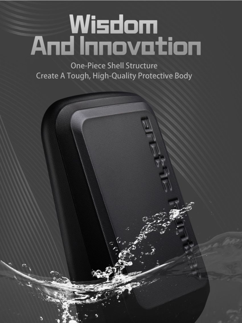 15.6inch Hard Shell Laptop Backpack, Anti-Theft Waterproof Business Travel Computer Backpack, Black Gaming Laptop Bag For Men