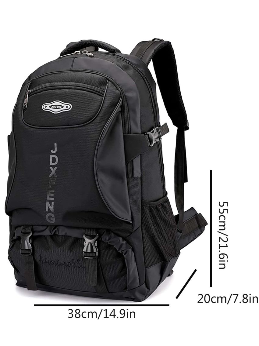 Release Buckle Decor Classic Backpack Large Capacity For Travel