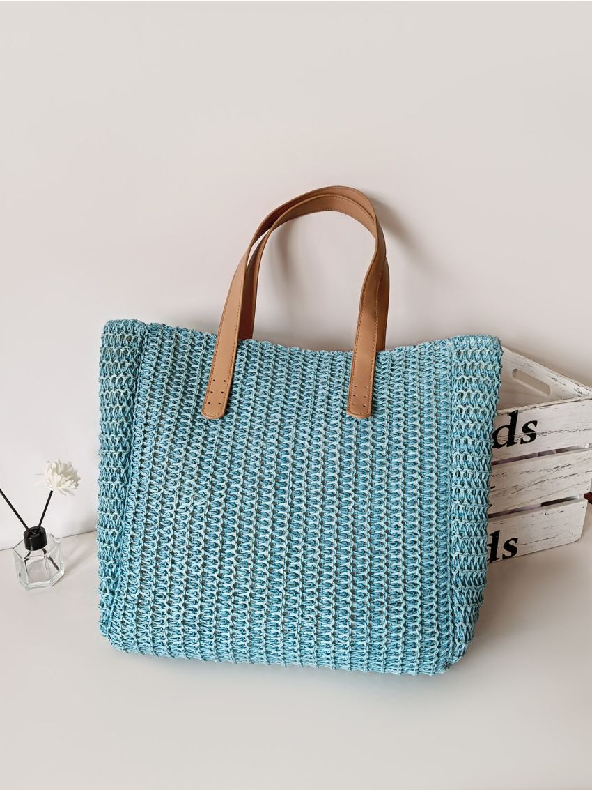 Large Capacity Straw Bag Vacation For Summer