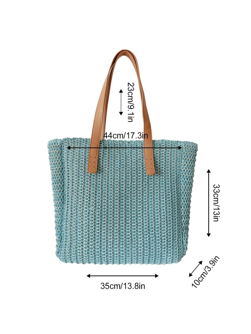 Large Capacity Straw Bag Vacation For Summer