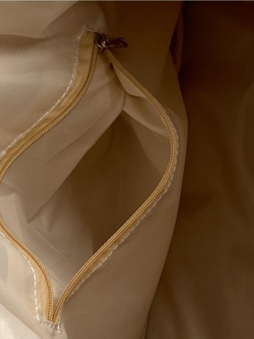 Letter Embroidered Shopper Bag With Bag Charm Polyester For Daily Life