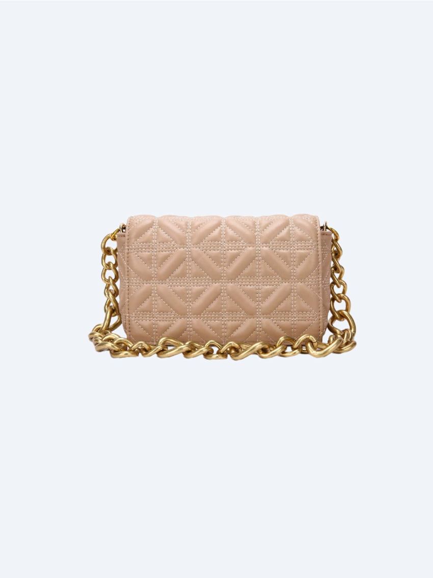 Quilted Square Bag Chain PU For Daily Life