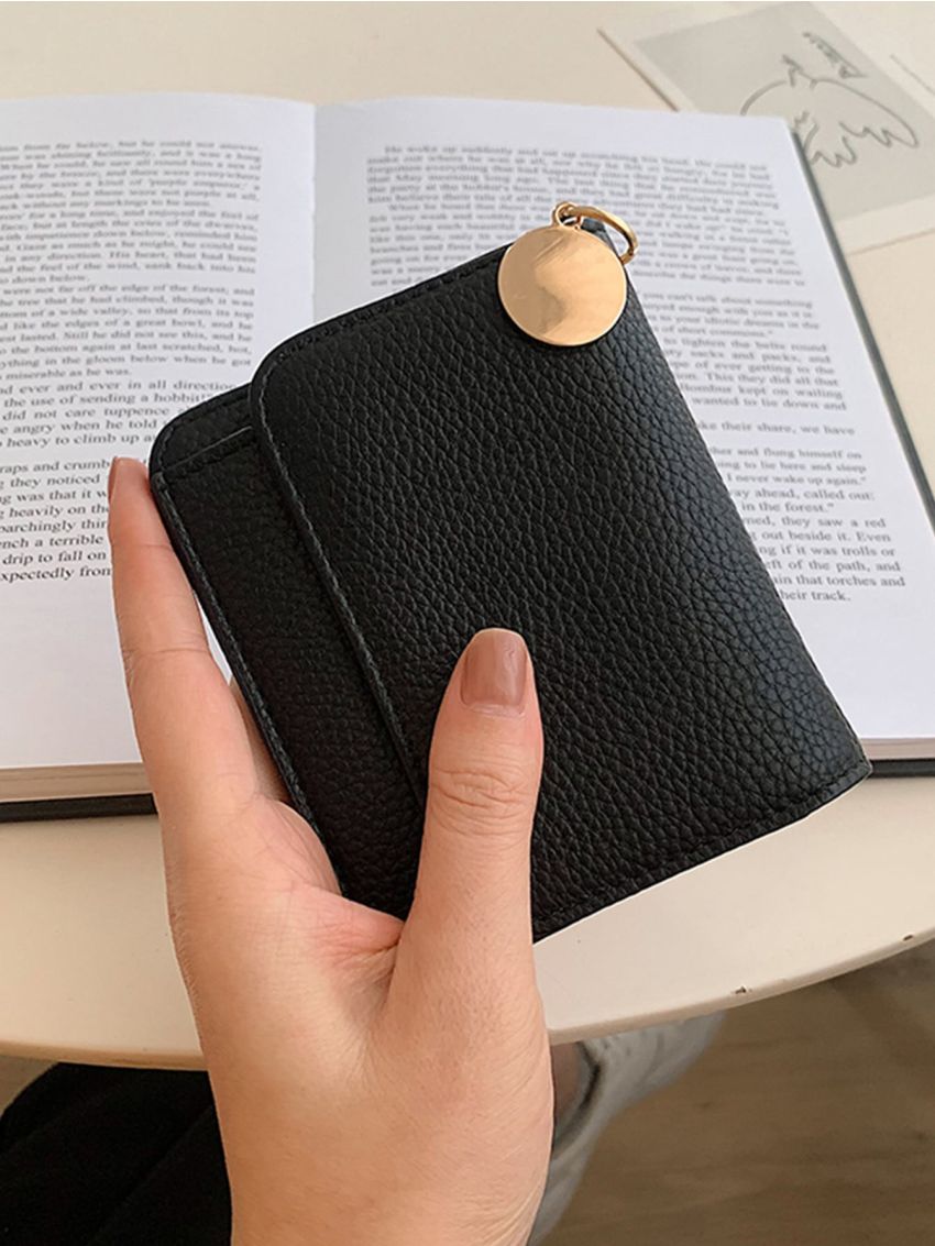 Minimalist Classic Card Holder Black Bifold