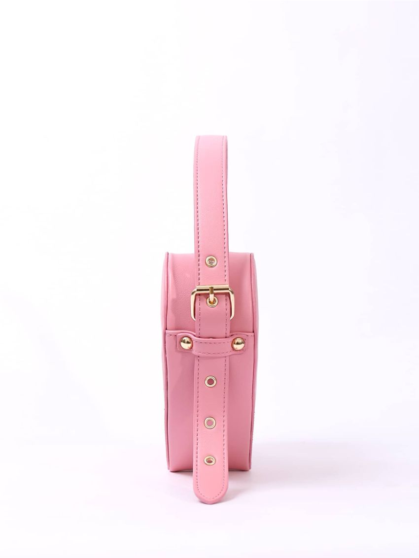 Heart Shape Novelty Bag Pink Cute Top Handle
