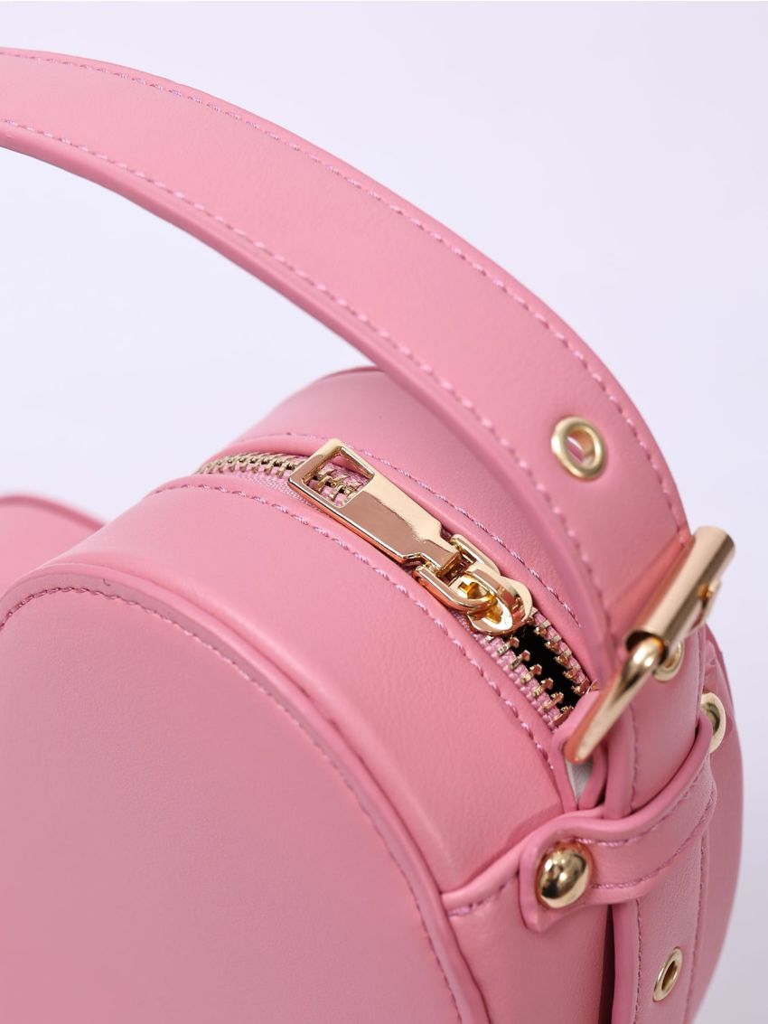 Heart Shape Novelty Bag Pink Cute Top Handle