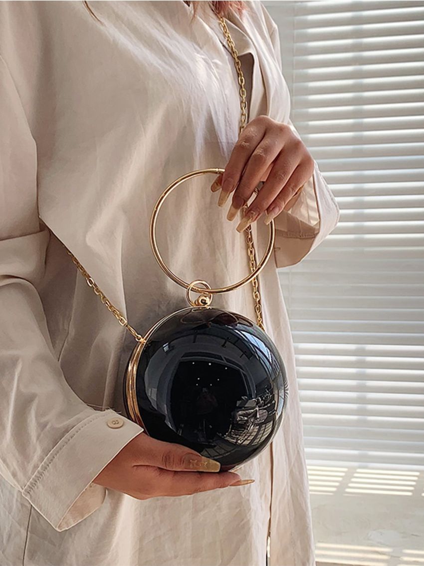 Mini Circle Bag Top Ring Chain