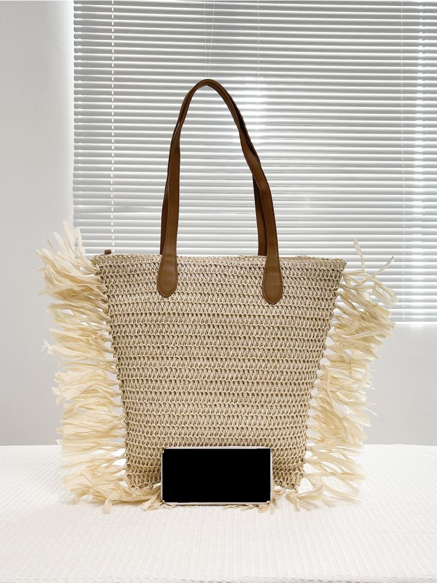 Fringe Decor Straw Bag Vacation