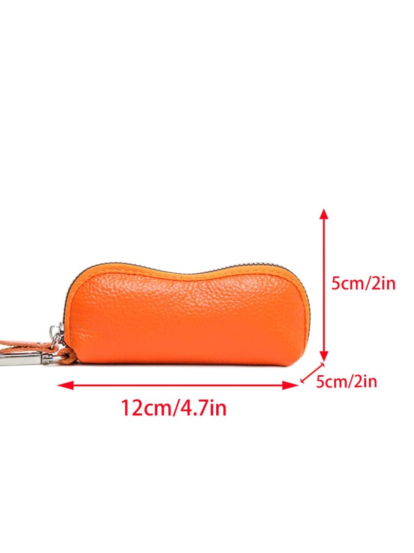 Litchi Embossed Key Case PU Car Holder Case