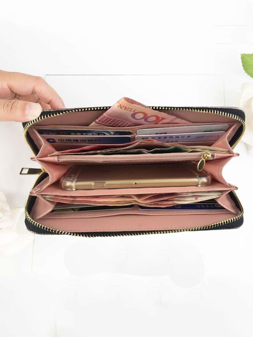 Butterfly Pattern Phone Wallet PU