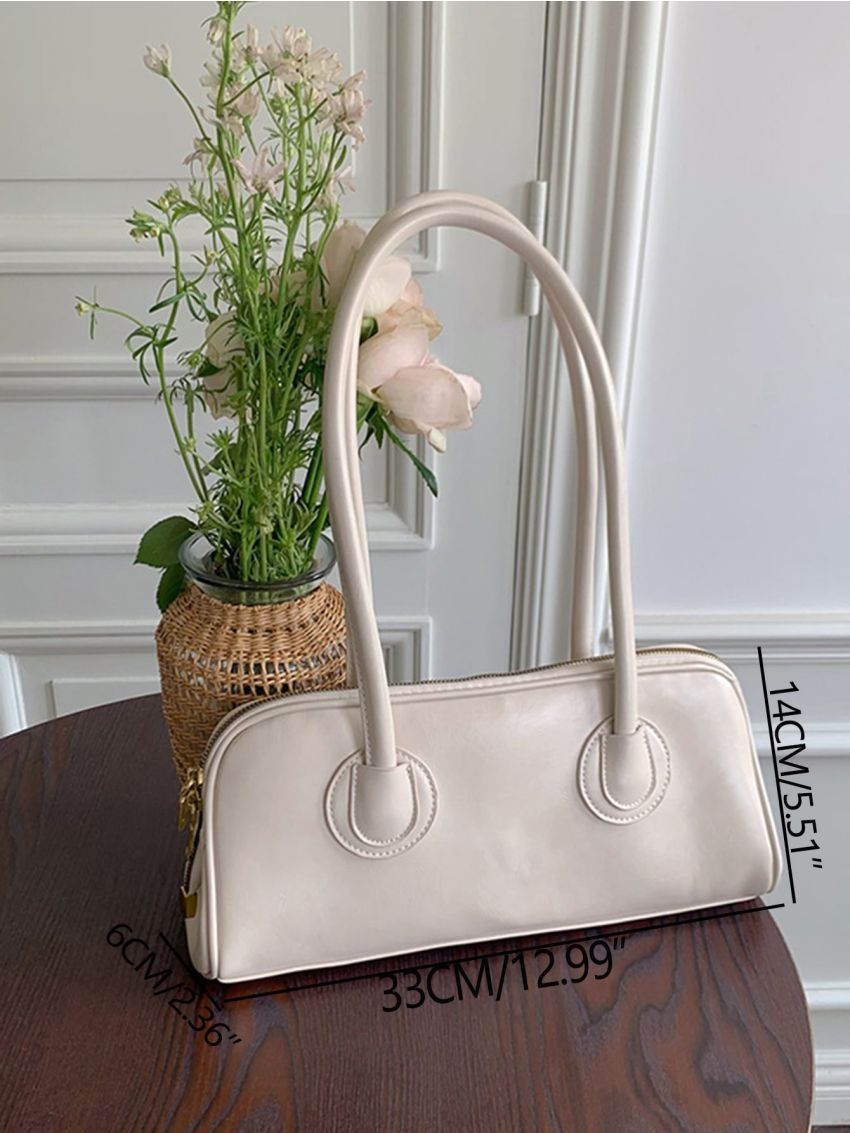 Light Blue Baguette Bag PU