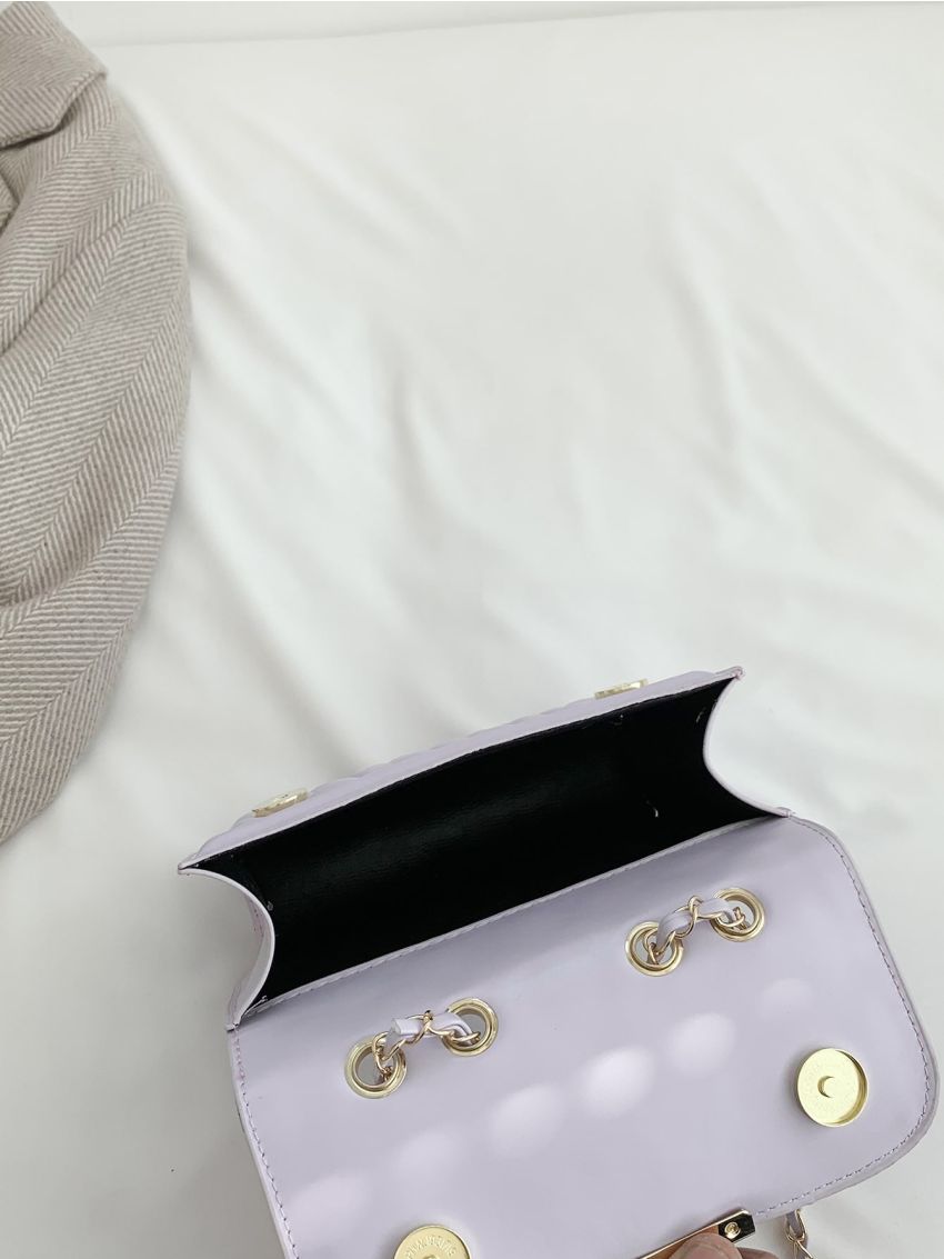 Mini Square Bag Quilted Chain Strap Fashion Style